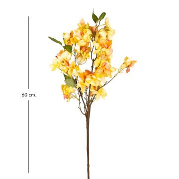 Yapay Çiçek Bahar Dalı Sarı 60 Cm.