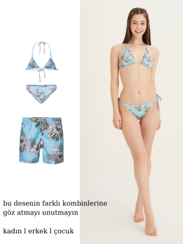 MIAMI VICE - Kız Çocuk Üçgen Bikini