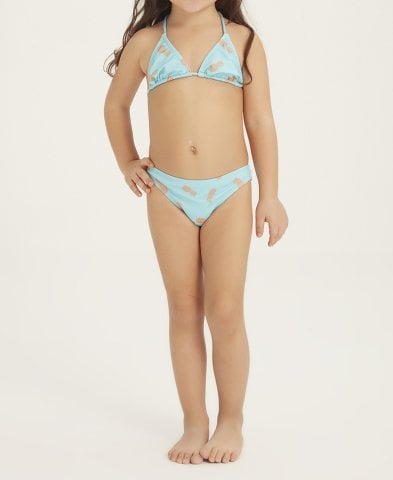 TURQUISE PINEAPPLE - Kız Çocuk Üçgen Bikini