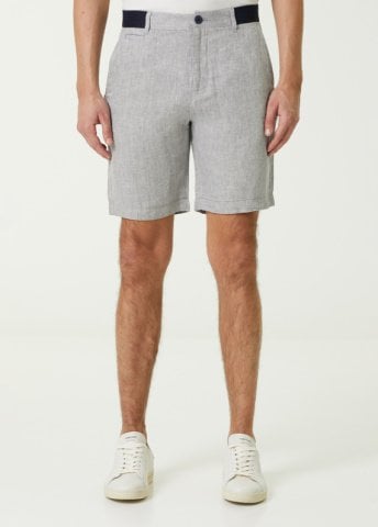 Gri - Keten Bermuda