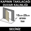 Duvar kalınlığı 15 - 25 cm