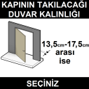 13,5 - 17,5 cm arası duvar