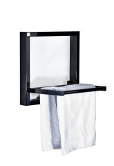 Towel Box Elektrikli Raflı Havlupan 480x480 Siyah