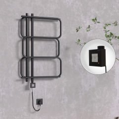 MATSU Elektrikli Havlupan 540x884  Siyah (KTX1 Termostat) 300W Spiral Kablolu