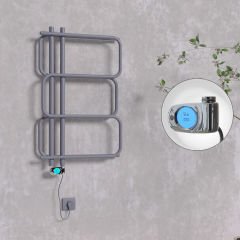MATSU Elektrikli Havlupan 540x884  Koyu Antrasit (Musa Termostat) 300W