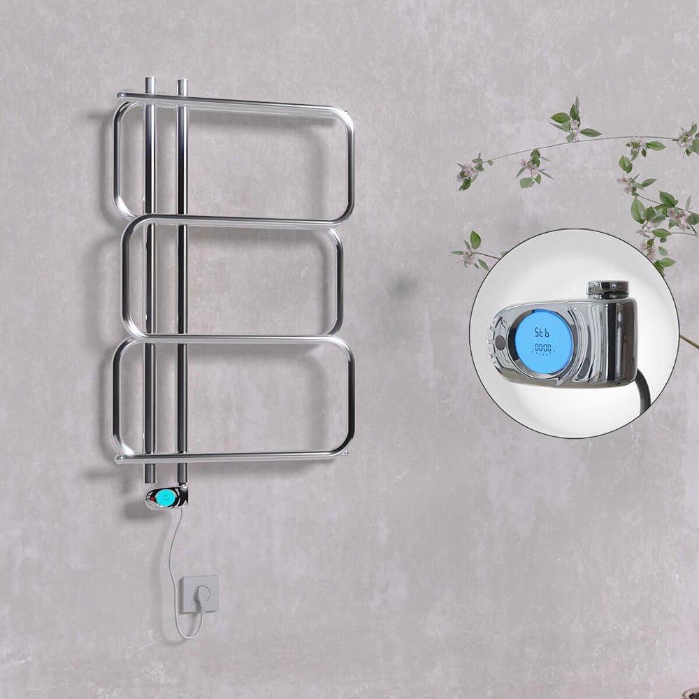 MATSU Elektrikli Havlupan 540x884  Krom (Musa Termostat) 200W