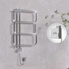 MATSU Elektrikli Havlupan 540x884  Krom (KTX3 Termostat) 200W Spiral Kablolu