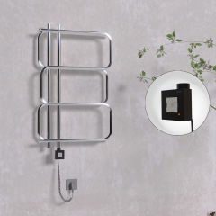 MATSU Elektrikli Havlupan 540x884  Krom (KTX1 Termostat) 200W Spiral Kablolu