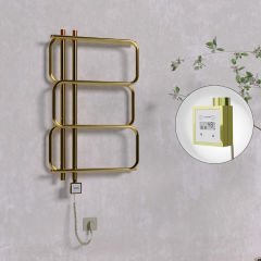MATSU Elektrikli Havlupan 540x884  Altın (KTX3 Termostat) 200W Spiral Kablolu