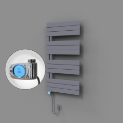 Sirius Dekoratif Elektrikli Havlupan 600x1150 Gri (Musa Termostat) 600W