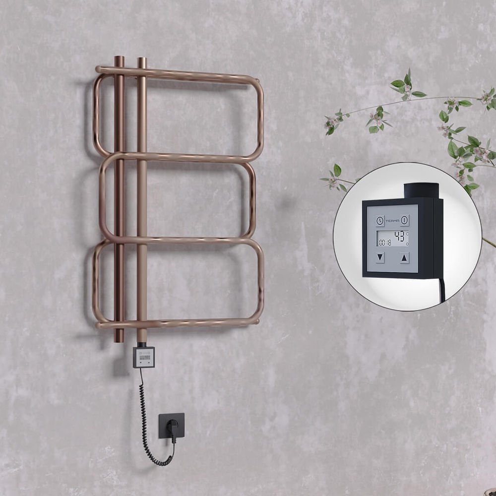 MATSU Elektrikli Havlupan 540x884  Bakır Eskitme (KTX3 Termostat) 200W Spiral Kablolu