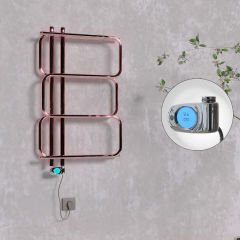 MATSU Elektrikli Havlupan 540x884  Rose Gold (Musa Termostat) 200W