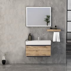 Mondeo 80 cm Banyo Dolabı Dorado Mat Antrasit