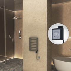 NAXOS Elektrikli Havlupan 450x655 Terra Matt  Texture (KTX3 Termostat) 300W Spiral Kablolu