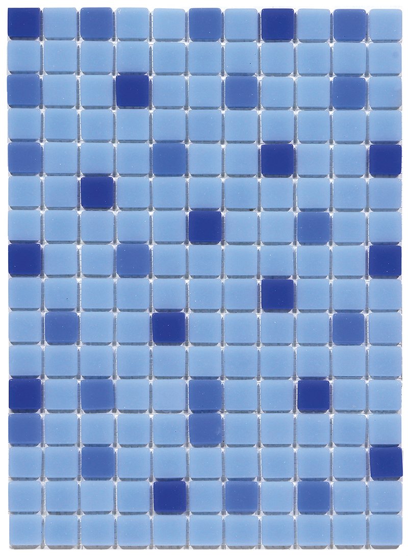Cam mozaik 25X25 Mix Mavi
