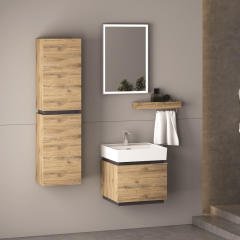 Mondeo 48 cm Banyo Dolabı Dorado Antrasit Alt, Üst ve Yan Boy Dolap