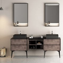 Escape 190 cm Banyo Dolabı Retro Bronz