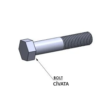 Beton Ankraj Vidası Civatası
