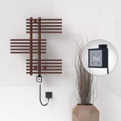 FIJI Elektrikli Havlupan 650x740 Bakır Eskitme (KTX3 Termostat) 200W Spiral Kablolu