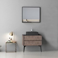 Escape 80 cm Banyo Dolabı Retro Bronz