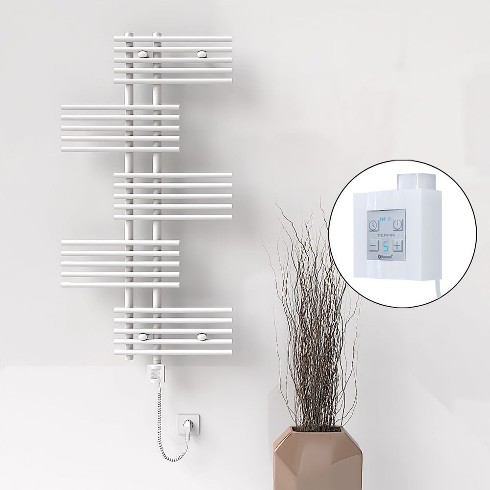 FIJI Elektrikli Havlupan 650x1250 Beyaz (KTX4 Termostat) 600W Spiral Kablolu