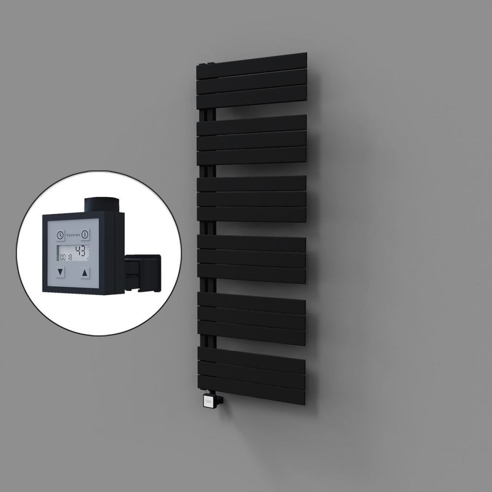 Sirius Dekoratif Elektrikli Havlupan 600x1640 Siyah (KTX3 Termostat) 1000W