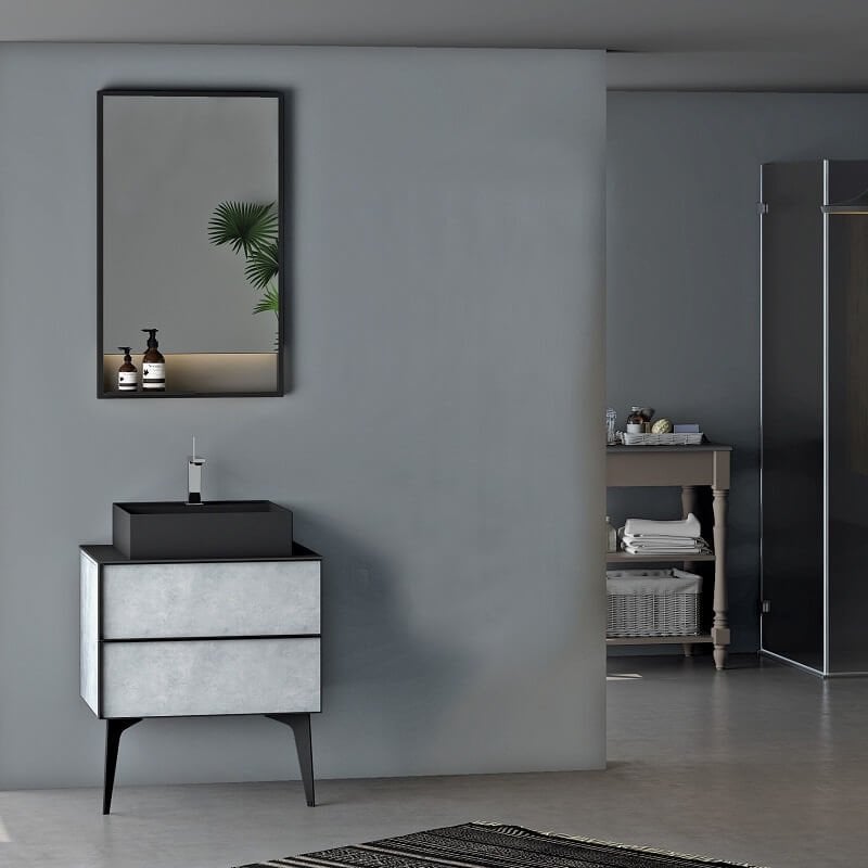 Escape 65 cm Banyo Dolabı Retro Taş