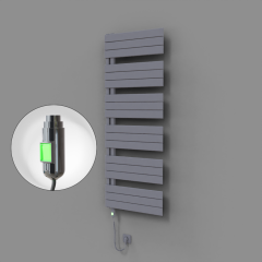 Sirius Dekoratif Elektrikli Havlupan 600x1640 Gri (On/Off Düğmeli) 900W