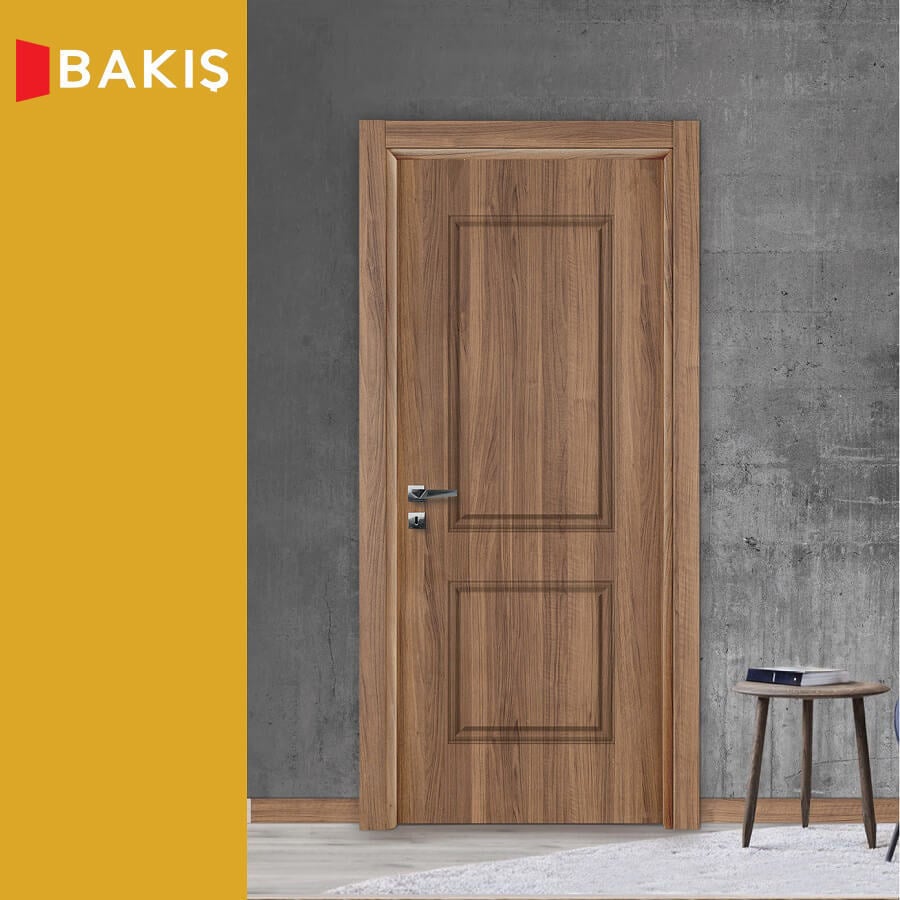 Pvc Kapı Country 2 Gold Ceviz