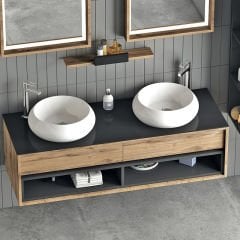 Cactus 140 cm Banyo Dolabı Dorado Siyah
