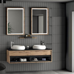 Cactus 140 cm Banyo Dolabı Dorado Siyah