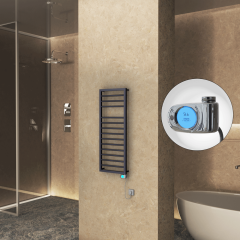 NAXOS Elektrikli Havlupan 500x1193 Koyu Antrasit Texture (Musa Termostat) 600W