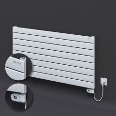 Tip 10H Elektrikli Çelik Dekoratif Radyatör 588x1200 Beyaz (Thesis Termostat) 900W