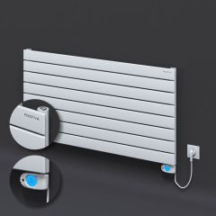 Tip 10H Elektrikli Çelik Dekoratif Radyatör 588x1200 Beyaz (Musa Termostat) 900W