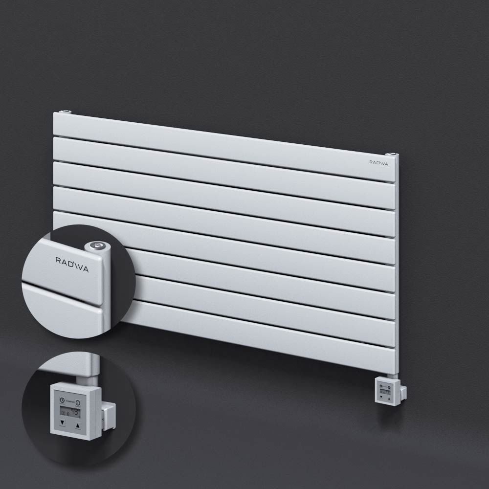 Tip 10H Elektrikli Çelik Dekoratif Radyatör 588x1200 Beyaz (KTX3 Termostat) 1000W