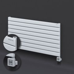 Tip 10H Elektrikli Çelik Dekoratif Radyatör 588x1200 Beyaz (KTX3 Termostat) 1000W