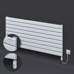 Tip 10H Elektrikli Çelik Dekoratif Radyatör 588x1400 Beyaz (On/Off Düğmeli) 1200W