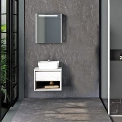 Galaxy 65 cm Banyo Dolabı Beyaz Lizbon