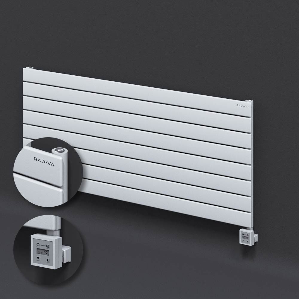 Tip 10H Elektrikli Çelik Dekoratif Radyatör 588x1400 Beyaz (KTX3 Termostat) 1000W