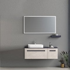 Cerato 120 cm Banyo Dolabı Lizbon Antrasit
