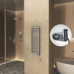 NAXOS Elektrikli Havlupan 500x1193 Gri 7012 Texture (Thesis Termostat) 600W