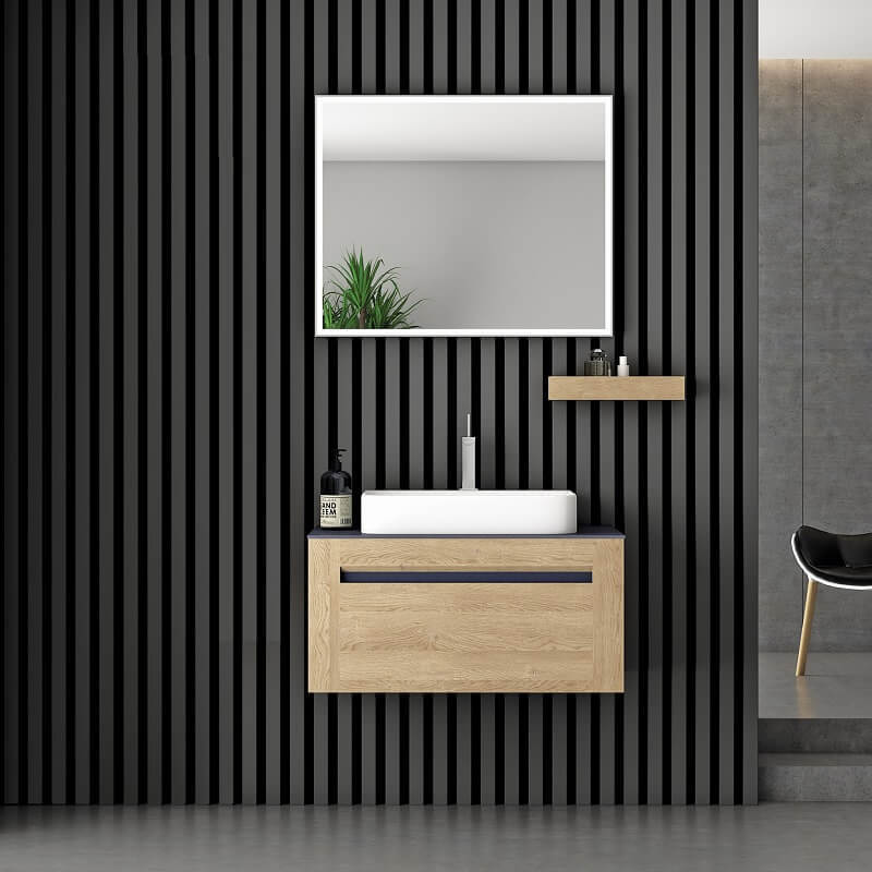 Cerato 80 cm Banyo Dolabı Karina Antrasit
