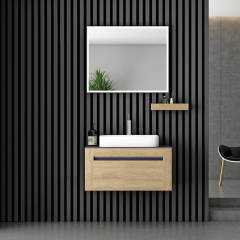 Cerato 80 cm Banyo Dolabı Karina Antrasit