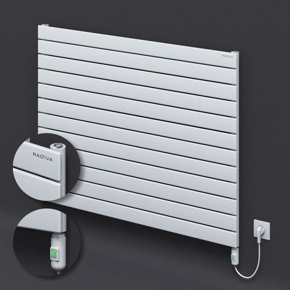 Tip 10H Elektrikli Çelik Dekoratif Radyatör 884x1200 Beyaz (On/Off Düğmeli) 1200W