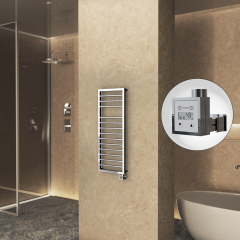 NAXOS Elektrikli Havlupan 500x1193 Krom  (KTX3 Termostat) 300W
