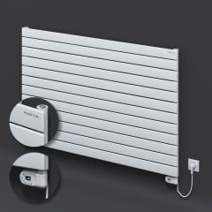 Tip 10H Elektrikli Çelik Dekoratif Radyatör 884x1400 Beyaz (Thesis Termostat) 900W