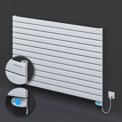 Tip 10H Elektrikli Çelik Dekoratif Radyatör 884x1400 Beyaz (Musa Termostat) 1500W