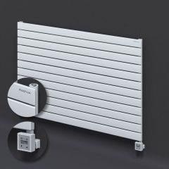 Tip 10H Elektrikli Çelik Dekoratif Radyatör 884x1400 Beyaz (KTX3 Termostat) 1000W