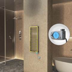 NAXOS Elektrikli Havlupan 500x1193 Altın  (Musa Termostat) 300W