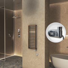 NAXOS Elektrikli Havlupan 500x1193 Bakır Eskitme Parlak (Thesis Termostat) 300W